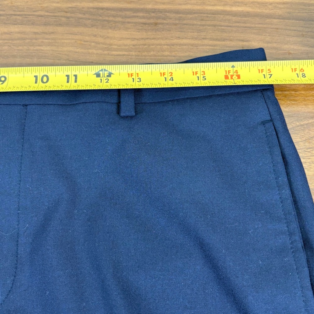 Michael Kors‎ Mens Dress Pants Navy Blue Flat Front 34x29.5 Career Office - Picture 6 of 10